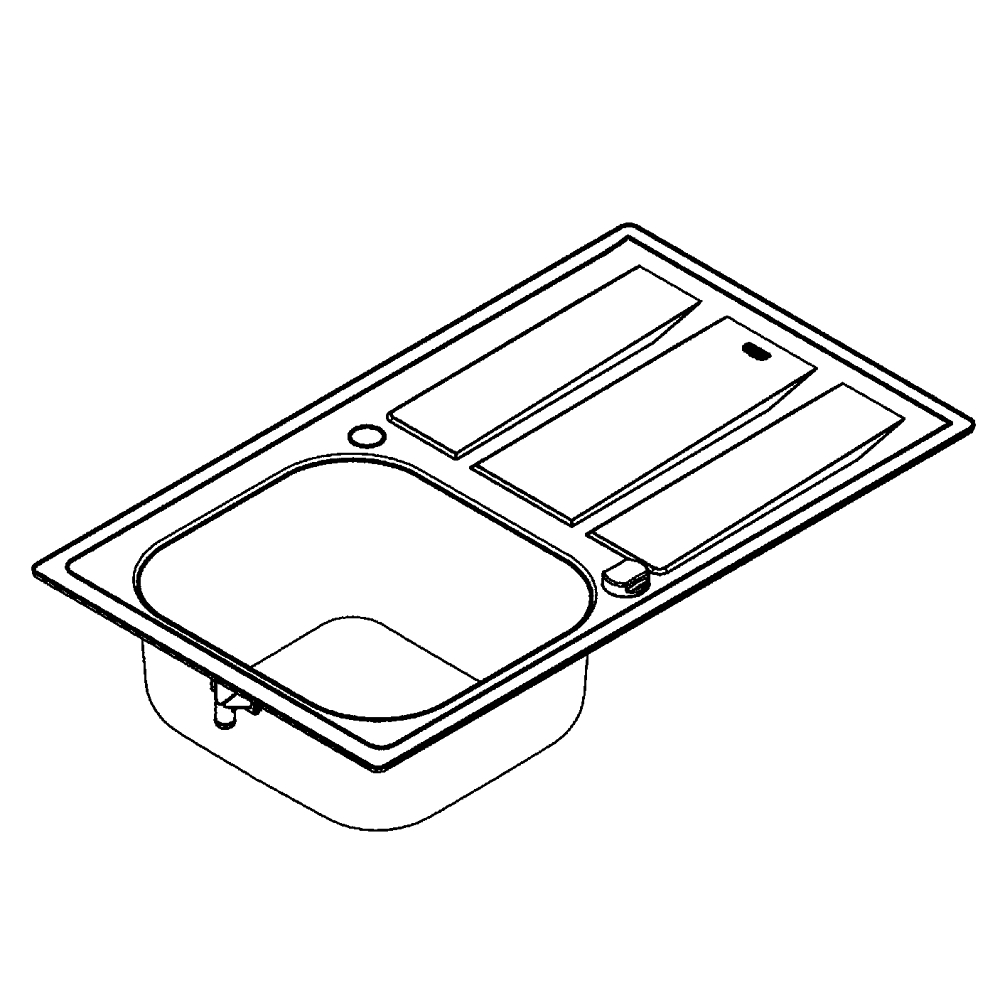 Мойка из нержавеющей стали Grohe, K400 45 -S 86/50 (31566SD0)