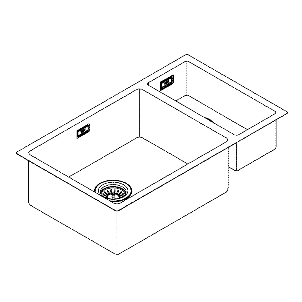 Мойка из нержавеющей стали Grohe, K700U  80-S 76/45 (31575SD1)