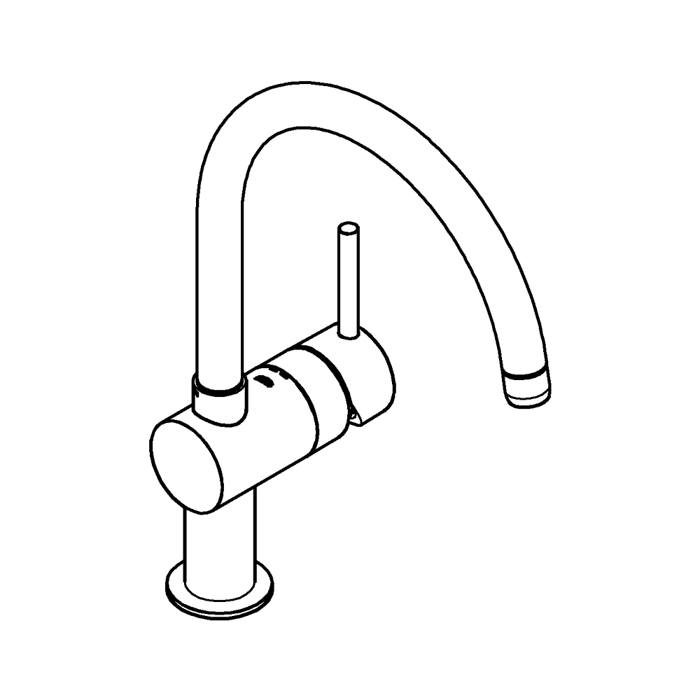 Смеситель для мойки Grohe, Vento, Хром, C-излив (30427000)