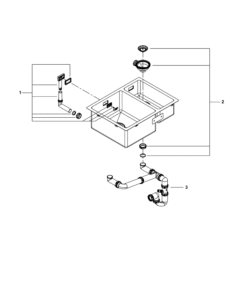 Мойка из нержавеющей стали Grohe, K700U  60-S 58,5/44 (31577SD1)