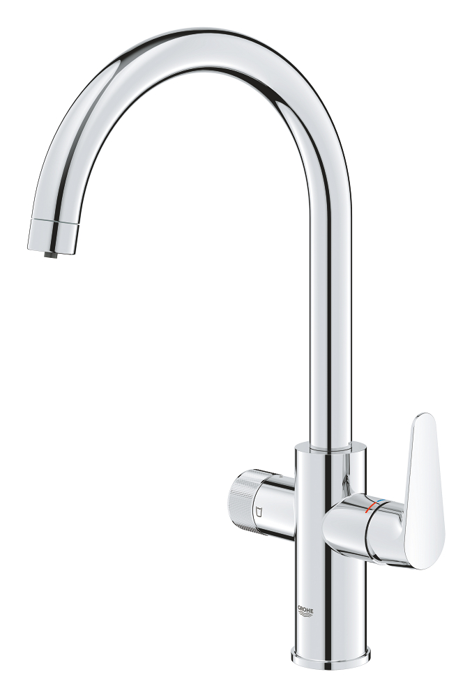 Смеситель для мойки Grohe Blue Pure BauCurve, Хром, C-излив (30580000)