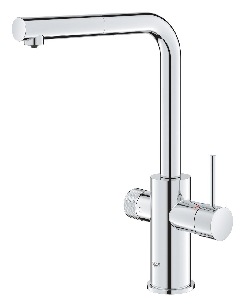 Смеситель для мойки Grohe Blue Pure Minta, Хром, L-излив (30590000)