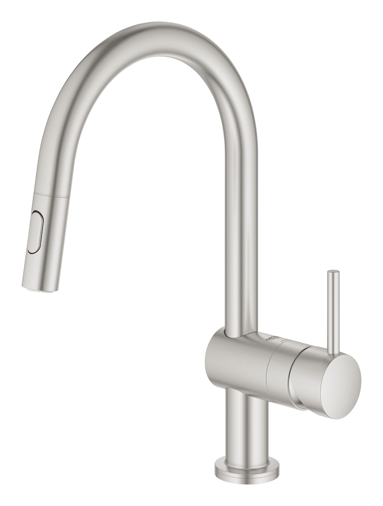 Смеситель для мойки Grohe, Minta Touch, Суперсталь, C-излив (31358DC2)